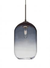 Besa Lighting J-OMEGA12ST-BR - Besa, Omega 12 Cord Pendant For Multiport Canopies,Steel/Clear, Bronze Finish, 1x60W