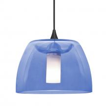 Besa Lighting RXP-SPURBL-BK - Besa Spur Pendant, Blue, Black Finish, 1x35W MAX GY6.35 Base