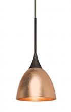 Besa Lighting X-1758CF-BR - Besa Divi Pendant, Copper Foil, Bronze, 1x50W Gy6.35