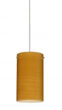 Besa Lighting X-4404OK-SN-DIM010 - Besa Stilo 7 Pendant for Multiport Canopy Satin Nickel Oak 1x50W Halogen, 0-10V Dimming