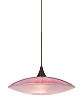 Besa Lighting X-6294RD-BR - Besa Pendant For Multiport Canopy Spazio Bronze Red/Frost 1x50W Halogen