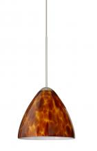 Besa Lighting XP-177918-SN - Besa Pendant Mia Satin Nickel Amber Cloud 1x50W Halogen