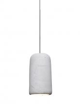 Besa Lighting XP-GLIDENA-LED-SN - Besa Glide Cord Pendant, Natural, Satin Nickel Finish, 1x2W LED