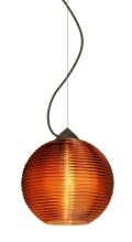 Besa Lighting 1KX-461682-BR - Besa Kristall 8 Pendant Bronze Amber 1x75W Medium Base