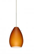 Besa Lighting 1XP-171380-SN - Besa Pendant Pera 6 Satin Nickel Amber Matte 1x50W Halogen