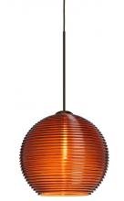 Besa Lighting 1XT-461582-BR - Besa Pendant Kristall 6 Bronze Amber 1x35W Halogen