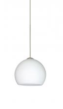 Besa Lighting 1XP-565807-SN - Besa Pendant Palla 5 Satin Nickel Opal Matte 1x50W Halogen