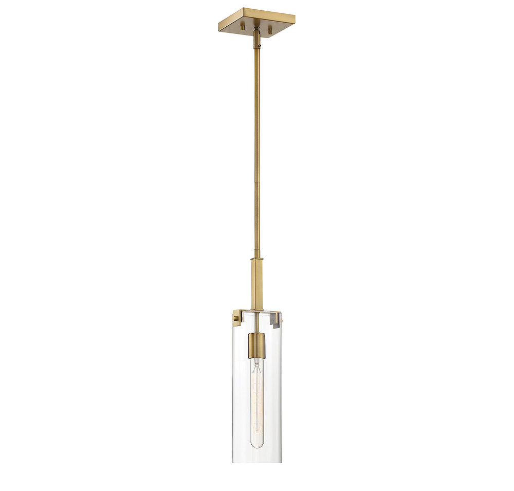 Winfield 1-Light Mini-Pendant in Warm Brass