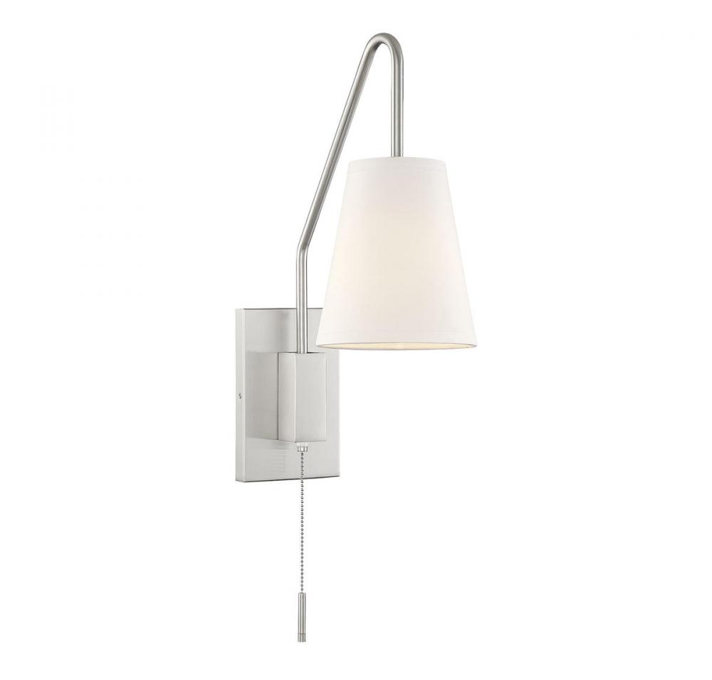 Owen 1-Light Adjustable Wall Sconce in Satin Nickel