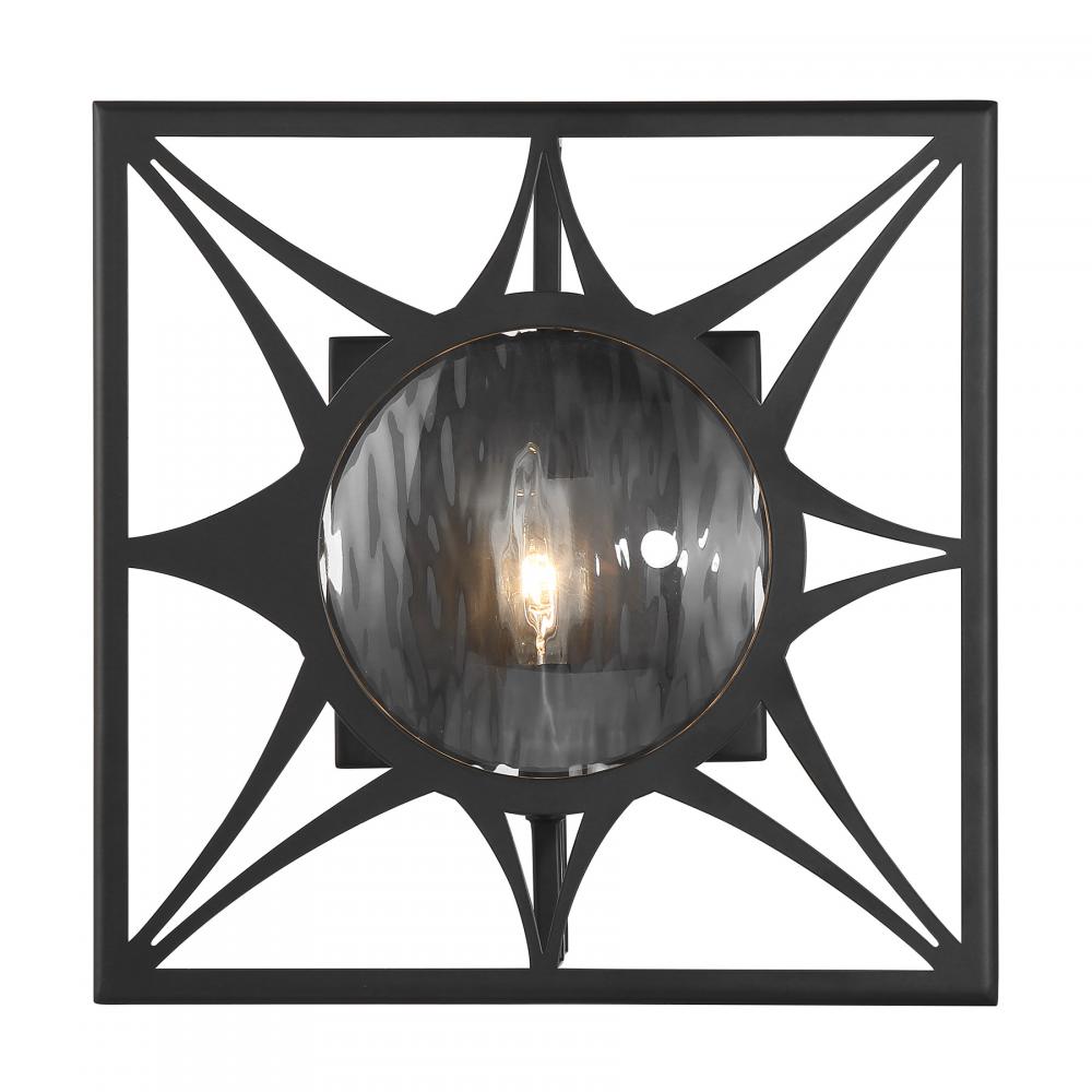 Balfour 1-Light Wall Sconce in Matte Black