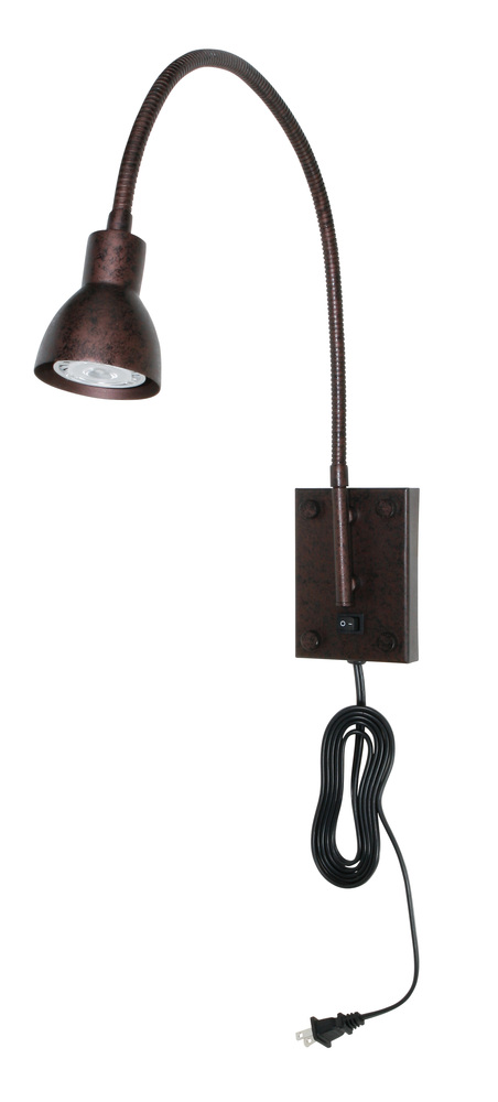 2.62" Height Metal Fixture in Rust