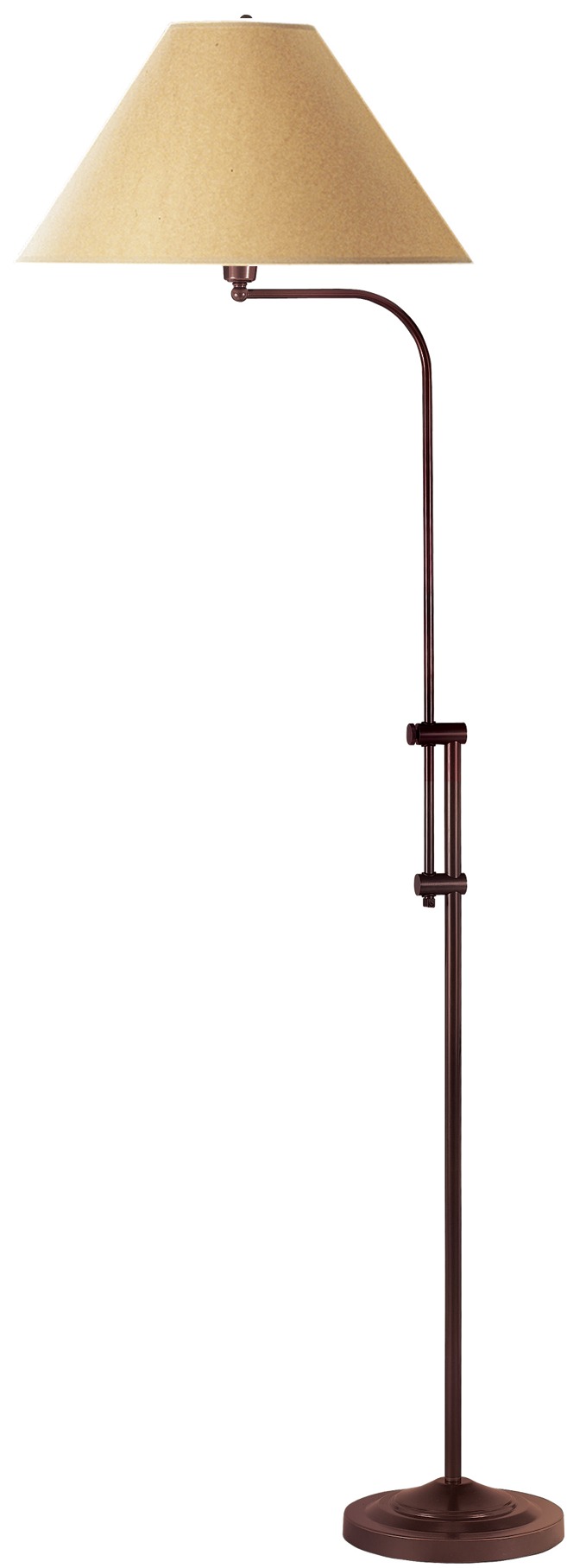 67.5" Height Metal Floor Lamp in Rust