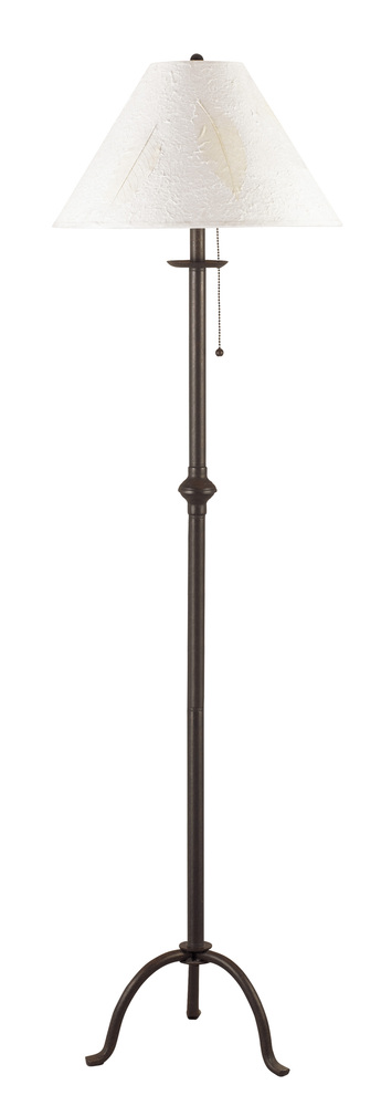 57" Height Iron Floor Lamp in Black