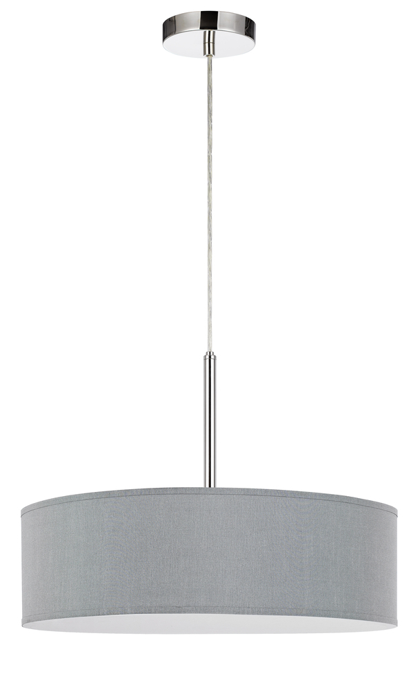 Led 18W Dimmable Pendant with Diffuser and Hardback Fabric Shade