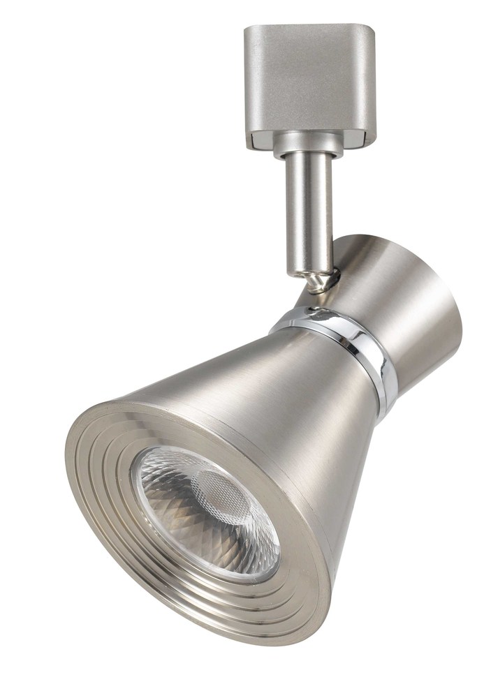 5.25" Height Casted Aluminum Fixture in Brushed Steel Finish