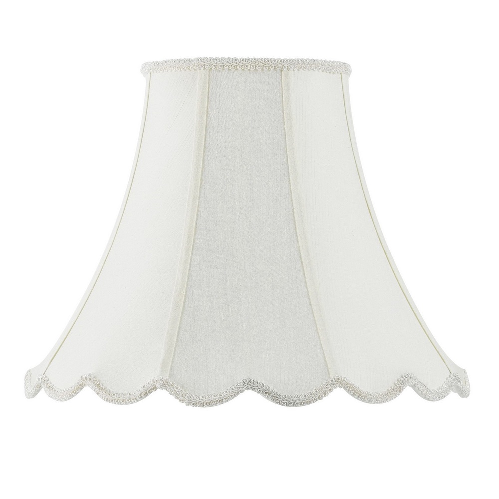 9.5" Tall Eggshell Fabric Shade