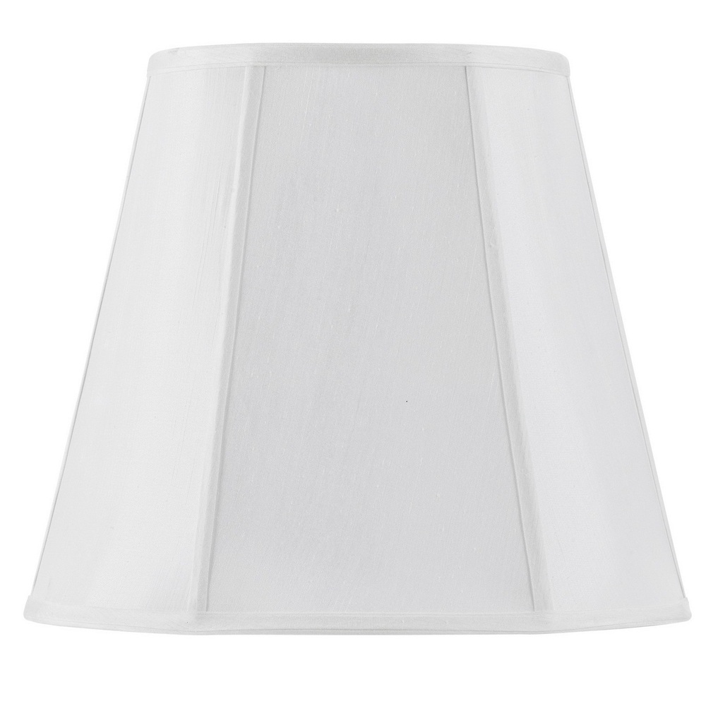 16" Tall White Fabric Shade