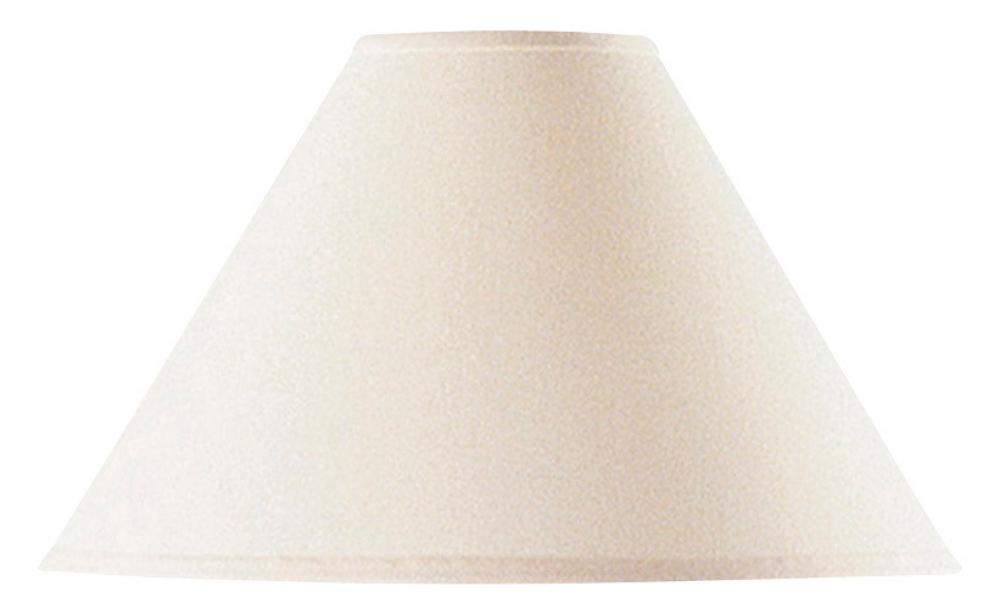 10" Tall White Fabric Shade