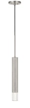 CAL Lighting FX-3723-1P-BS - 24" Height Aluminum Cast Pendant in Brushed Steel Finish