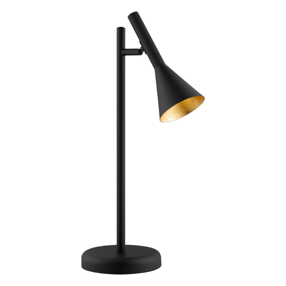 Cortaderas - Table Lamp Black Metal Gold Interior Shade