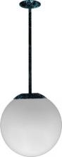 Dabmar D7501-18-VG - 16" CEILING GLOBE FIX 18" DROP 150W INCAND 120V