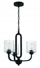 Craftmade 54223-FB - Collins 3 Light Chandelier in Flat Black