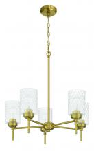 Craftmade 60525-SB - Claire 5 Light Chandelier in Satin Brass