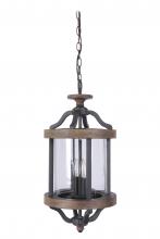 Craftmade Z7921-TBWB - Ashwood 2 Light Outdoor Pendant in Textured Black/Whiskey Barrel