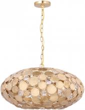 Crystorama 569-GA - Broche 12 Light Antique Gold Chandelier