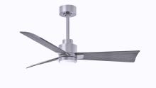 Matthews Fan Company AKLK-BN-BW-42 - Alessandra 3-blade transitional ceiling fan in brushed nickel finish with Barn Wood blades. Optimi