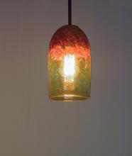 WPT Design ROSE-CYL-CLAM-BZ-47 - Rose Cylinder -Pendant - Incandescent 47" OA Drop-Clear Amber