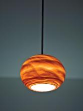 WPT Design ROSE-GL-AM-BZ-33 - Rose Globe - Pendant - Incandescent 33" OA Drop-Amber