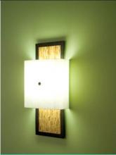 WPT Design WIN-BZ-MD-WH - Windows-Sconce-Fluorescent-Meadow Diffuser-White Windows, Bronze Platform