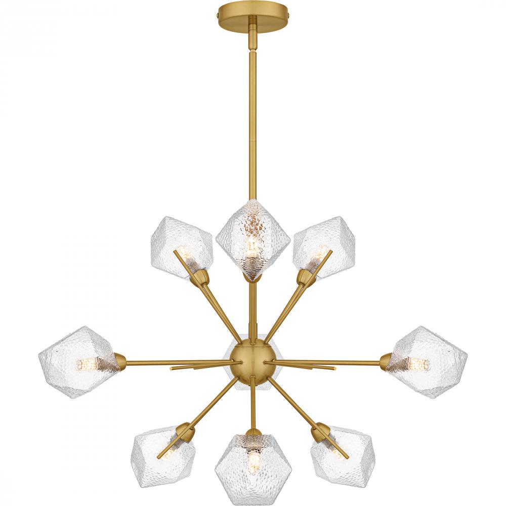 Salvador 9-Light Brushed Gold Chandelier