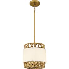 Quoizel KAT1510BRG - Kate 1-Light Brushed Gold Mini Pendant