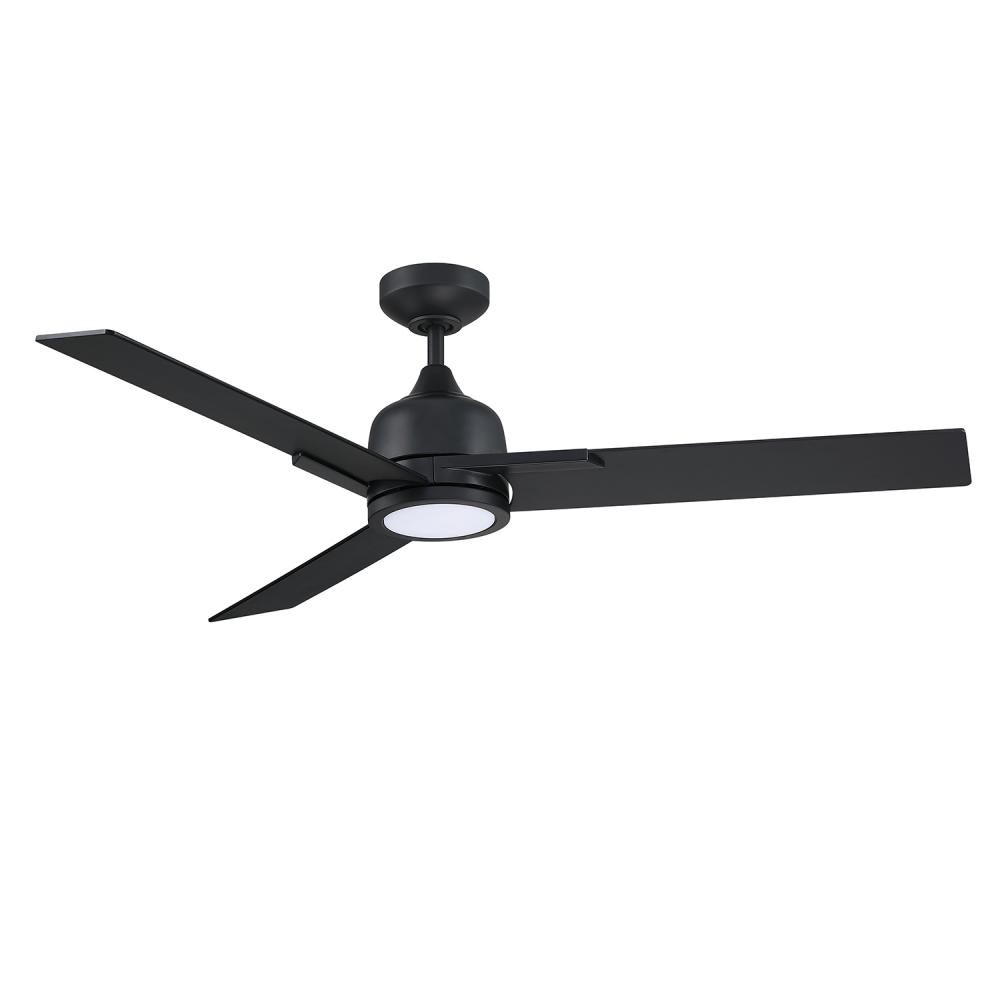 TRITON 52 in. LED Black Ceiling Fan