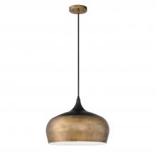 Kendal PF135-BRS/BLK - ORIAN GRANDE 1-Light Brass & Black Pendant