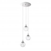 Kendal PF41-3LPA-CH - FYBRA series 3-Light Chrome Pendant Pan