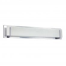 Kendal VF2400-6L-CH - Aurora 6-Light Chrome Vanity Light with Linen Glass