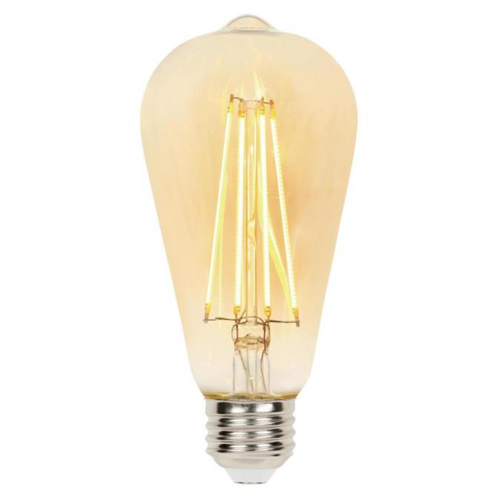 4.5W ST20 Filament LED Dimmable Amber 2200K E26 (Medium) Base, 120 Volt, Box