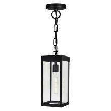 CWI Lighting 1695P7-1-101 - Windsor 1 Light Black Outdoor Ceiling Light