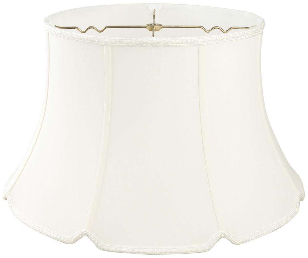 Designer Shallow Drum Lampshade with V-Notch Bottom