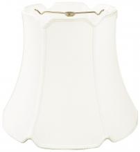 Royal Designs, Inc. DS-17-12WH - Designer Tapered Drum Lampshade with V-Notch Top