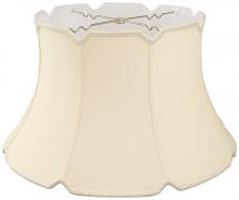 Royal Designs, Inc. DS-25-17BG - Shallow Drum Designer Lampshade V-Notch