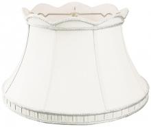 Royal Designs, Inc. DS-32-17WH - Designer Round Lampshade with Scallop Top