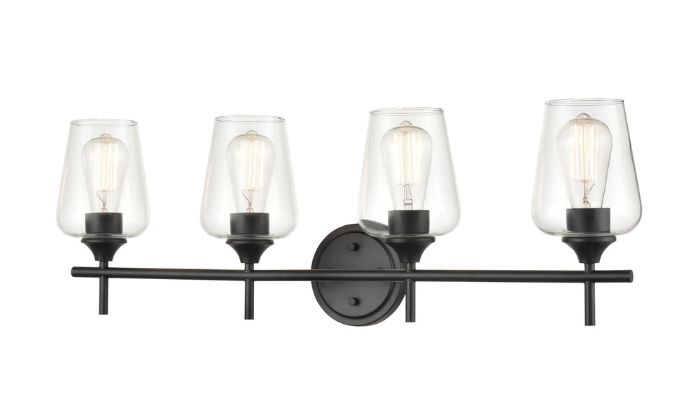 Ashford 4-Light Vanity Matte Black