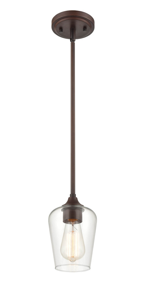 Ashford 1-Light Mini-Pendant light Rubbed Bronze