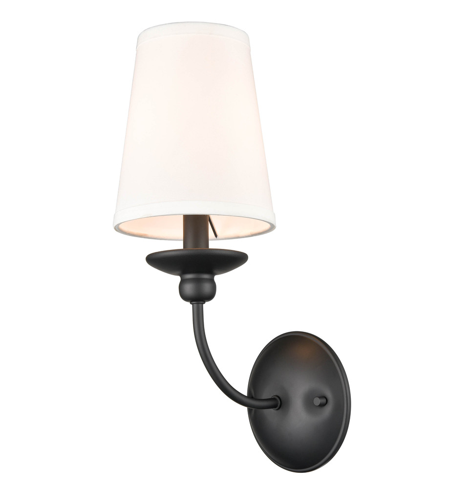 Delvona 1-Light Wall Sconce Matte Black