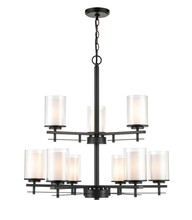 Millennium 5519-MB - Huderson 9-Light Chandelier Ceiling Light Matte Black