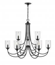 Millennium 22409-MB - Waddingham 9-Light Chandelier Ceiling Light Matte Black